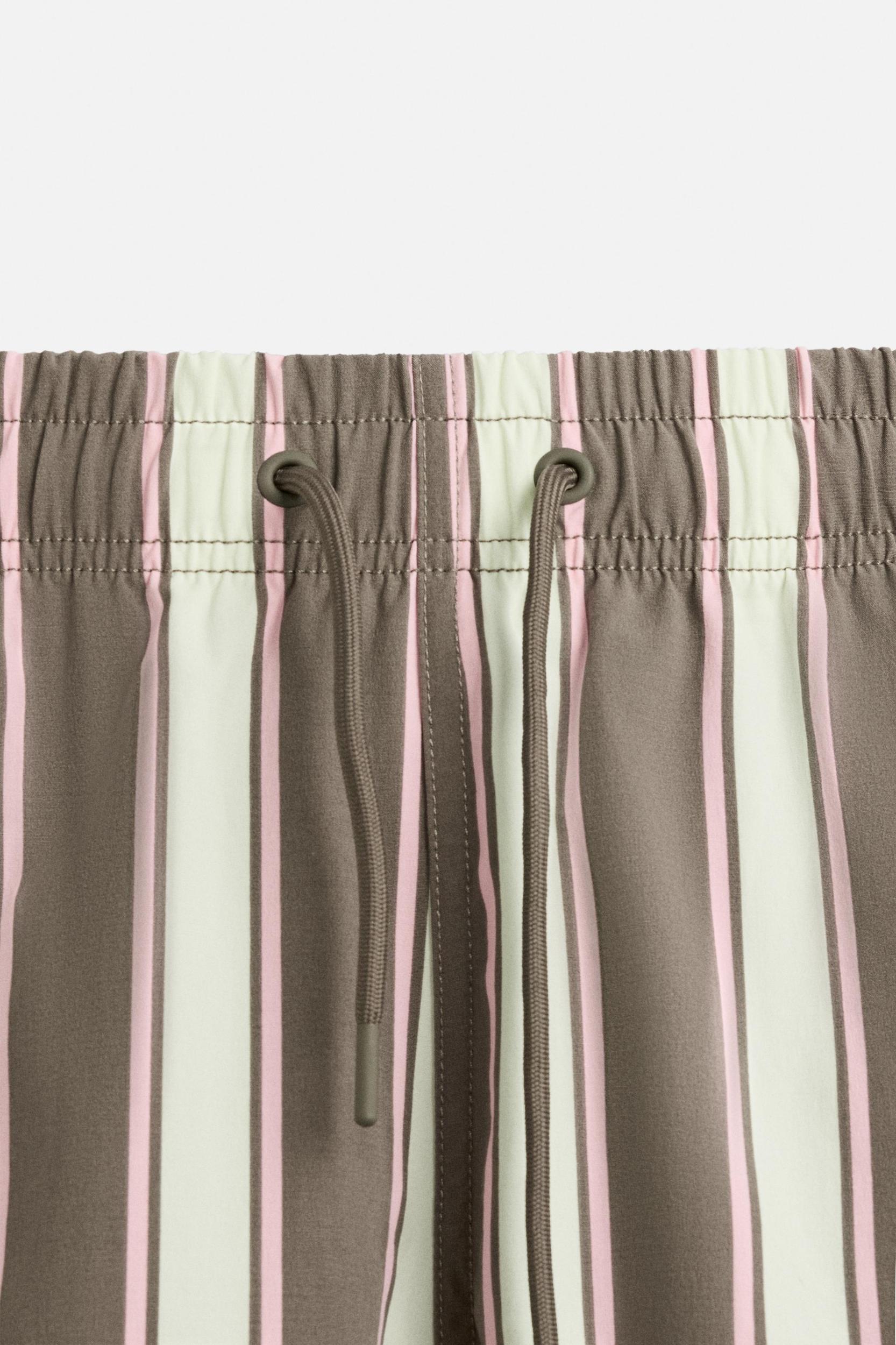 STRIPED MID-LENGTH SWIMSUIT Product Image