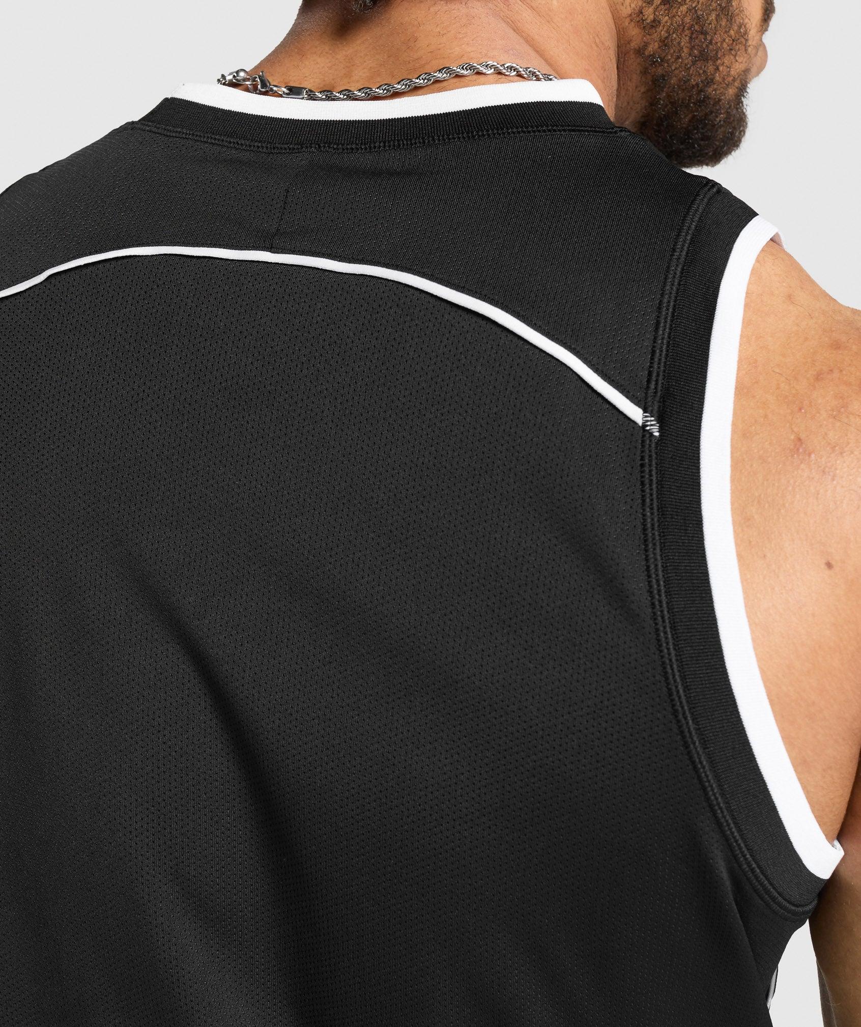 Gymshark Mesh Tank - Black Male Product Image