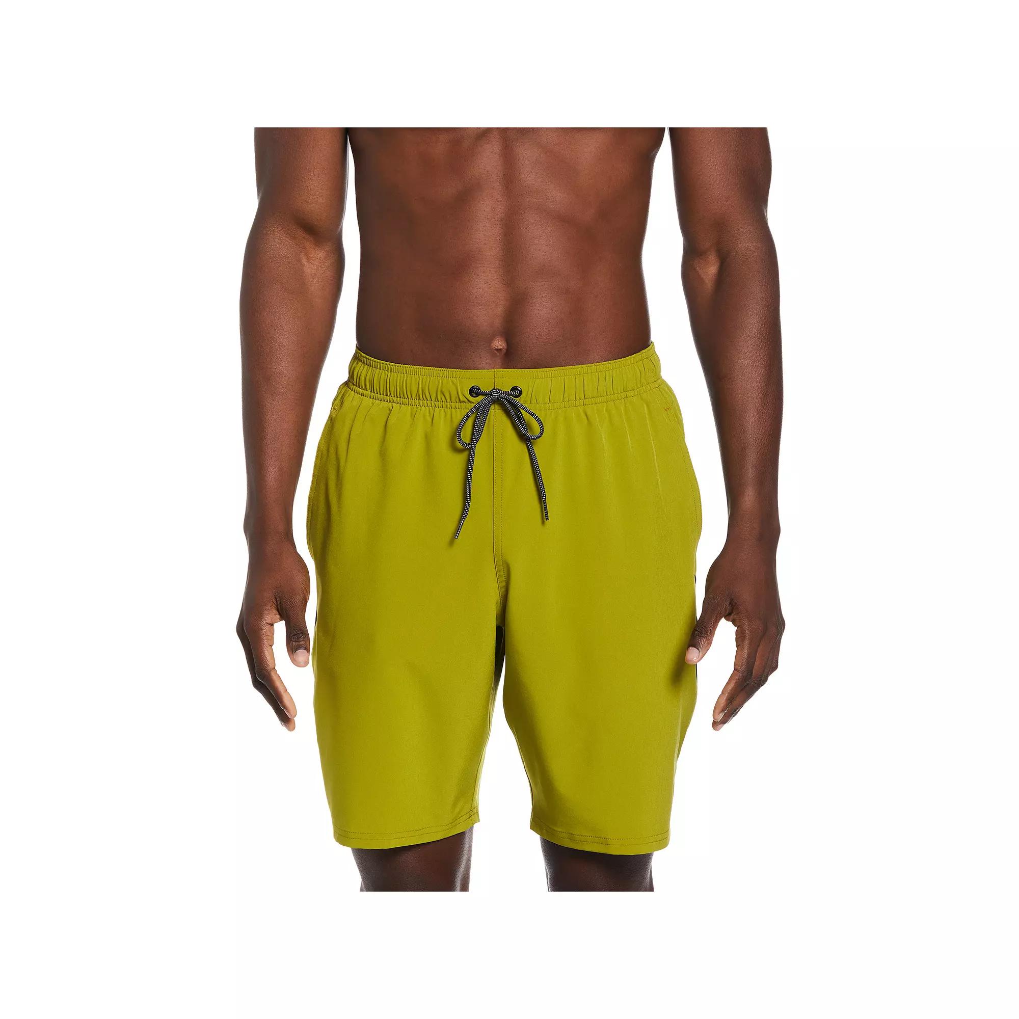 Mens Nike 9 Core Contend Swim Trunks Green Product Image