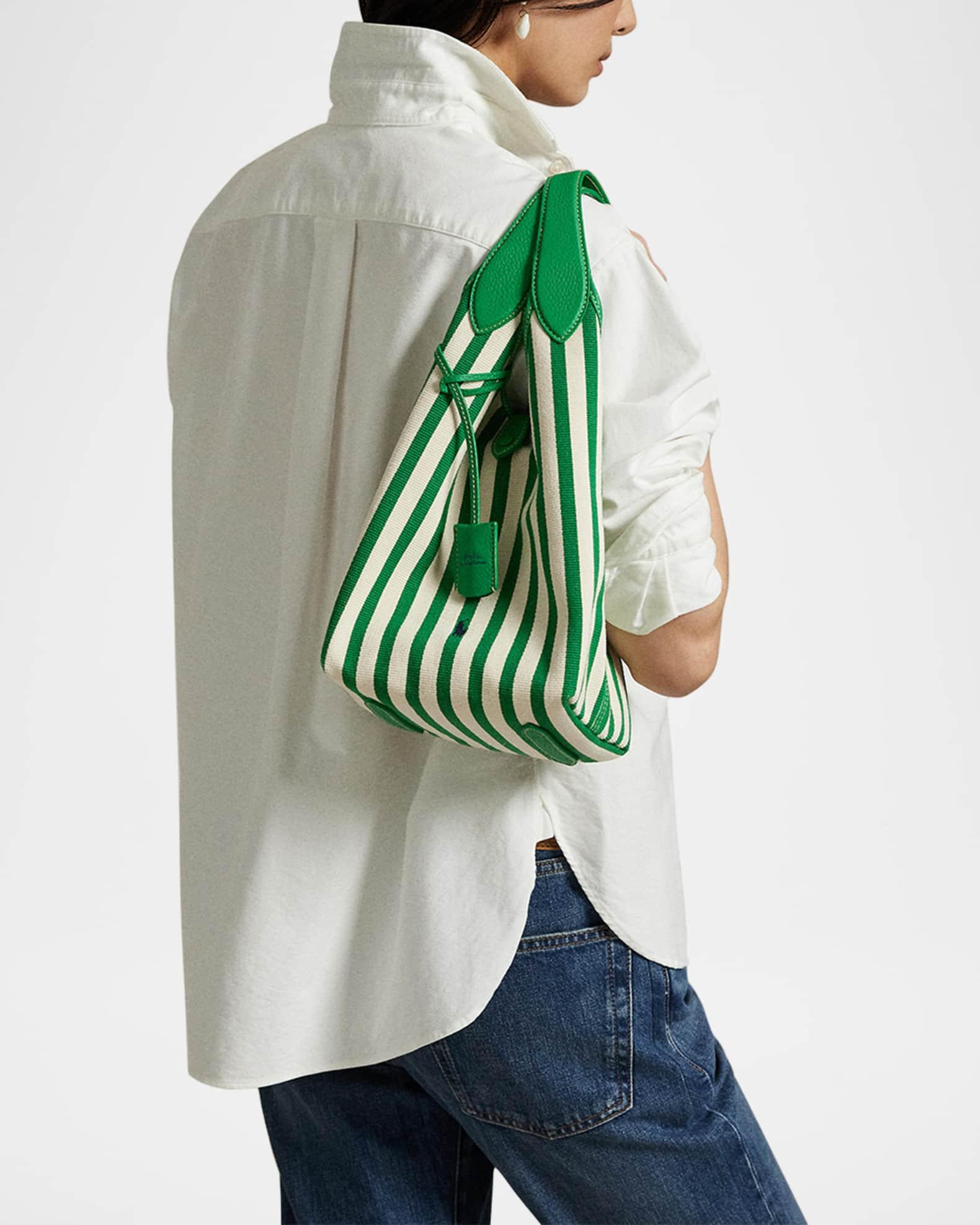 Striped Cotton Canvas Tote Bag Product Image