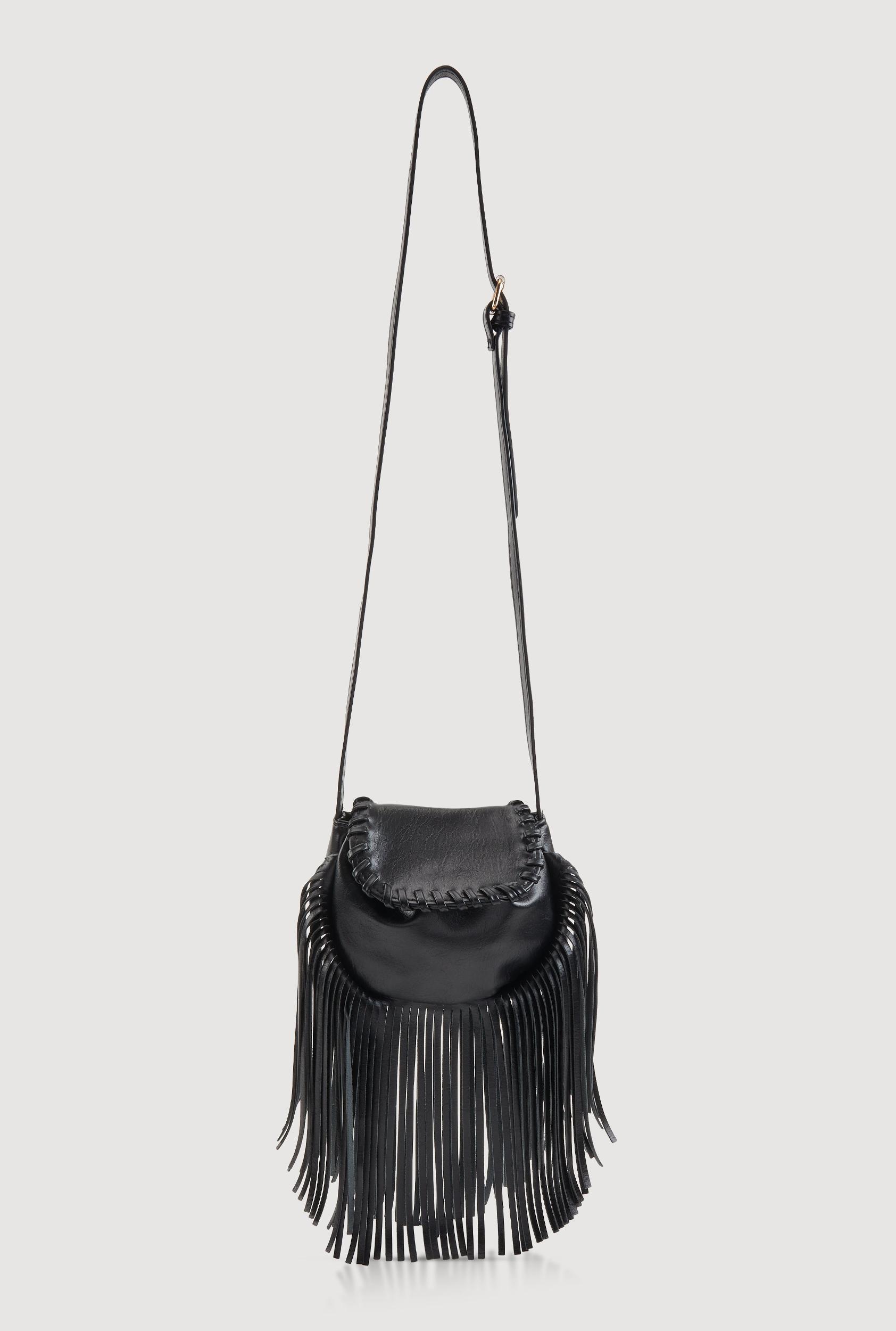 Decorative Stitch Flap Fringe Crossbody Bag Female Product Image