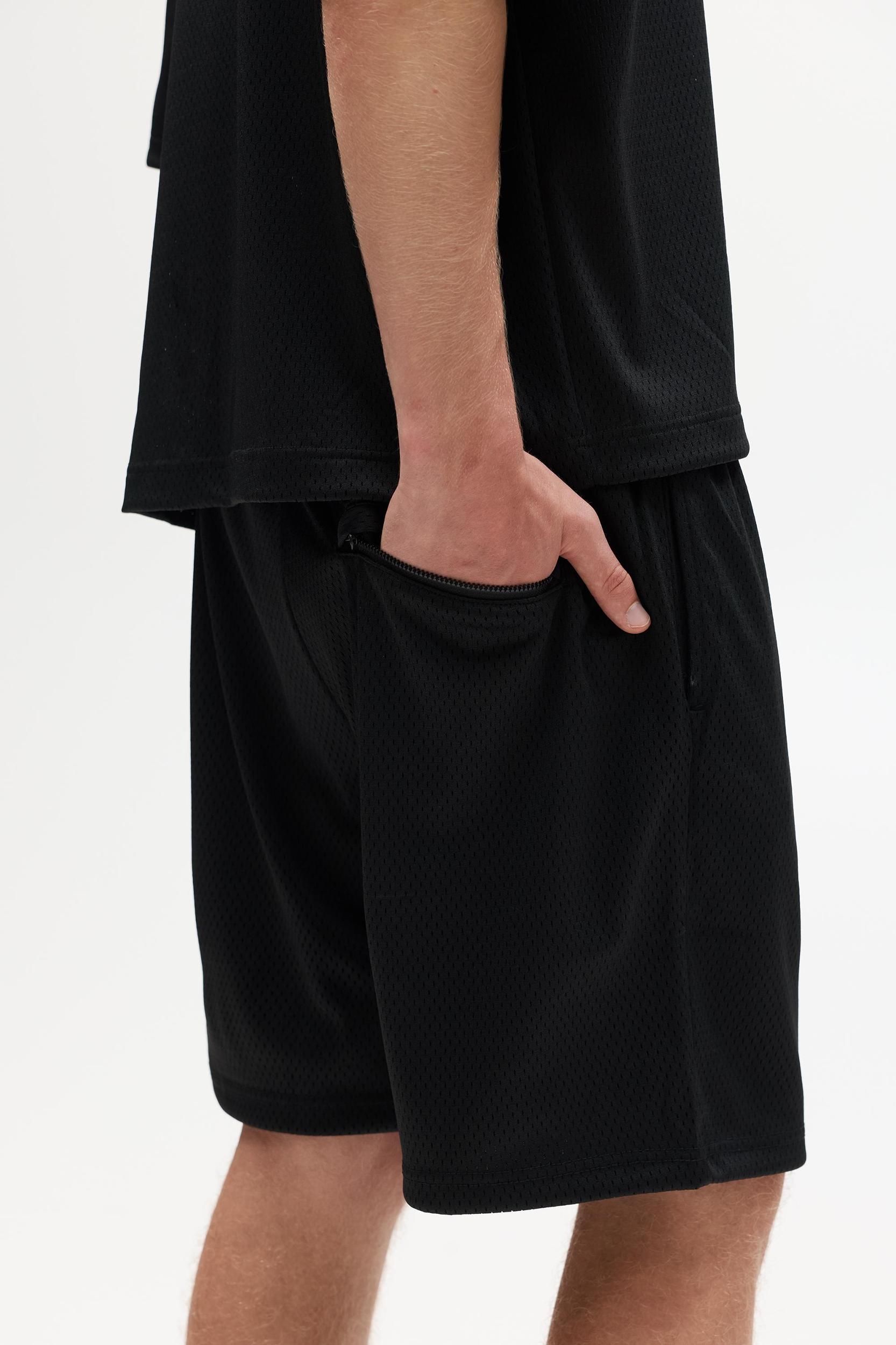 Mesh Bermuda sweat shorts Product Image