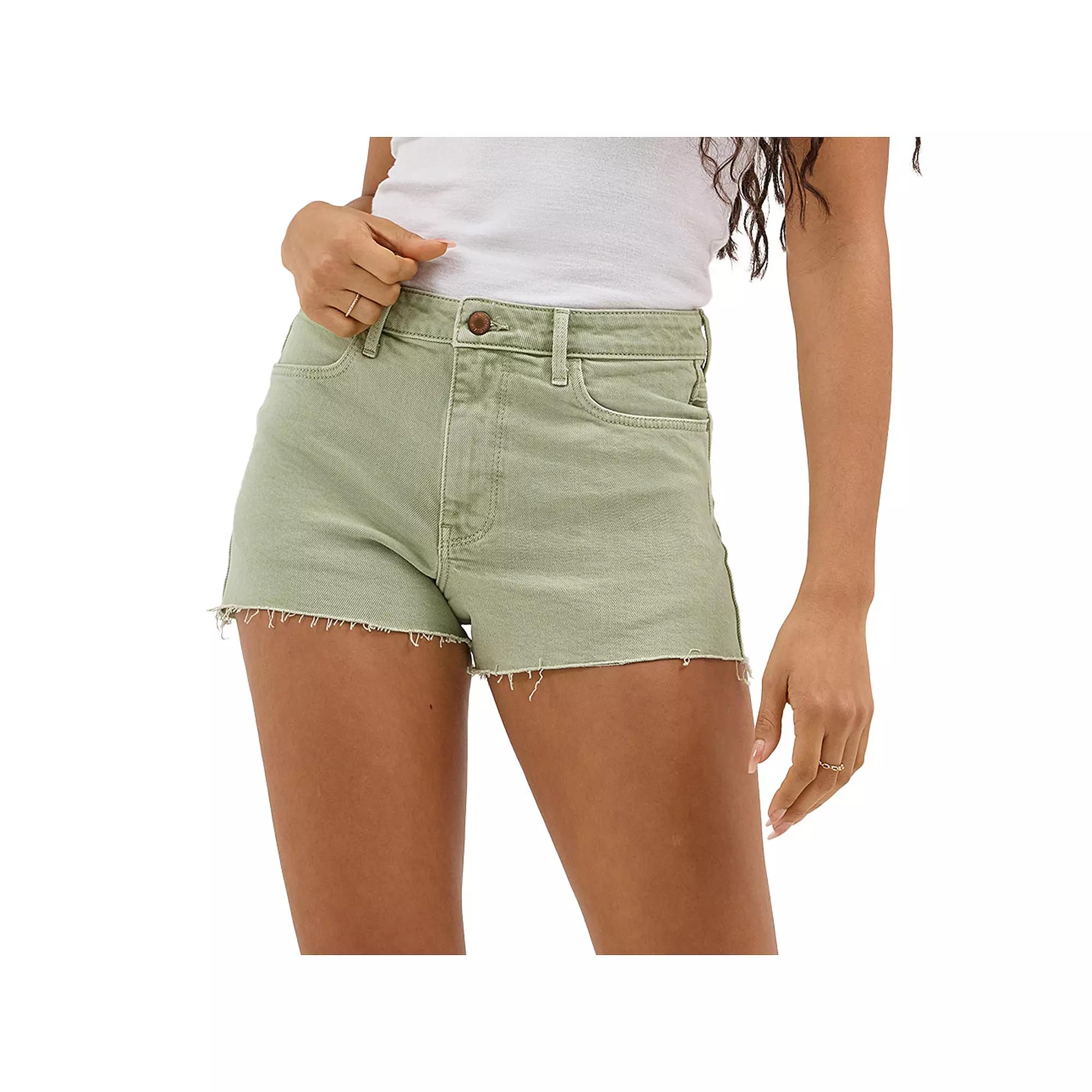 Women's Wrangler High-Rise Vintage Cutoff Jean Shorts, Size: 2 Avg/Reg, Eucalyptus Product Image