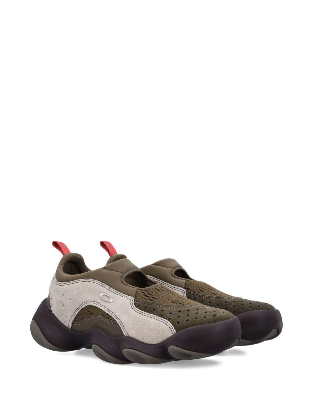 Flesh mesh-panelled slip-on sneakers Product Image