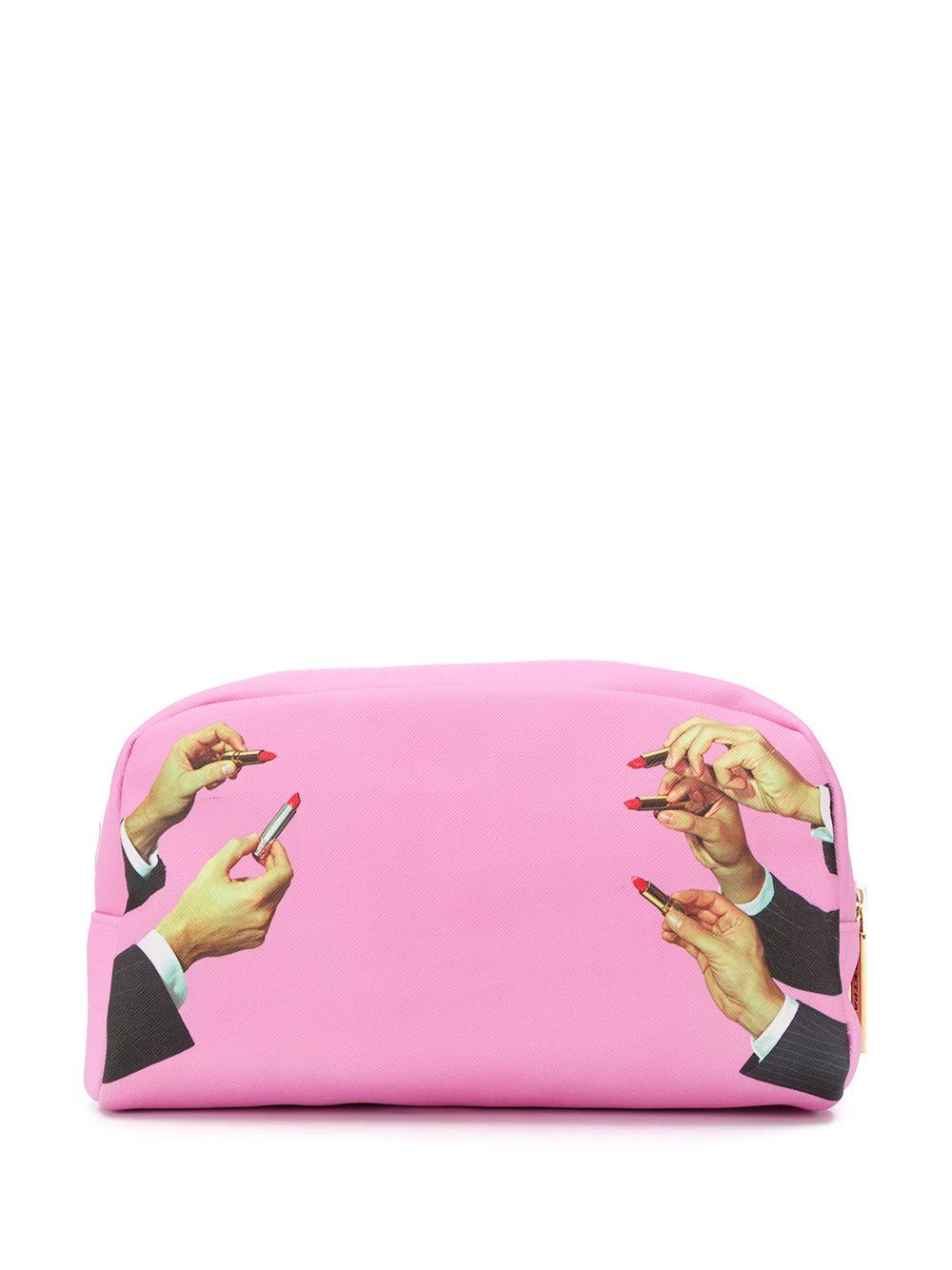 lipstick print makeup bag Product Image