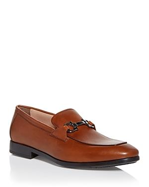 Mens Pebbled Leather Gancini Loafers Product Image