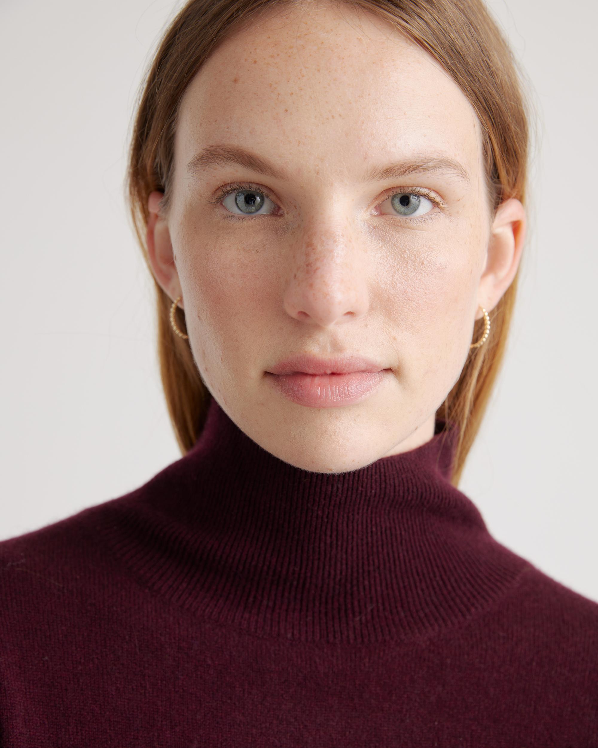 Quince | Women's Lightweight Mongolian Cashmere Turtleneck Midi Sweater Dress Product Image