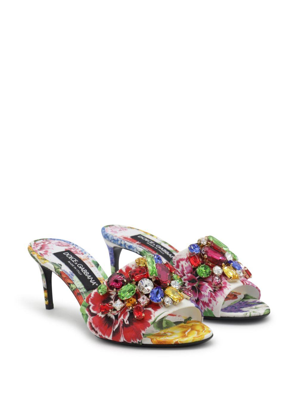 floral embellished sandals Product Image