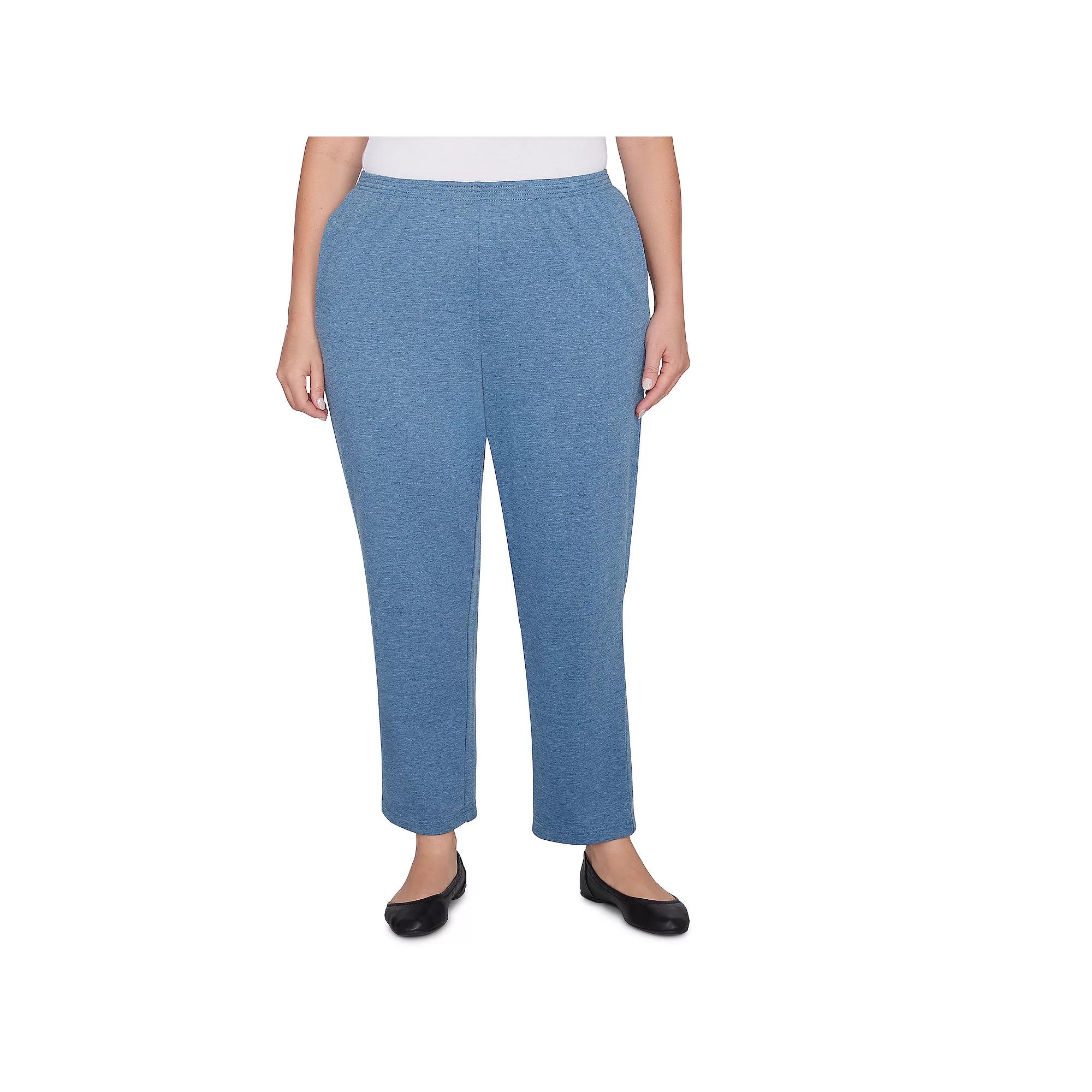 Plus Size Alfred Dunner Traditional Comfort Medium Length Pants, Women's, Size: 2XL, Blue Product Image