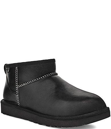 UGG Mens Classic Ultra Mini Leather Regen Classic Boots Product Image