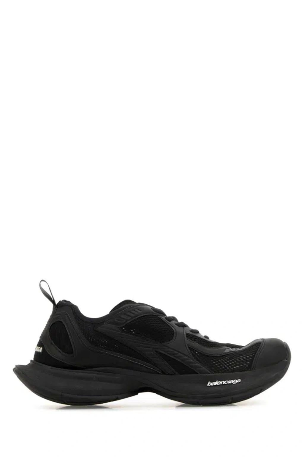 BALENCIAGA Black Mesh And Rubber Circuit Sneakers Product Image