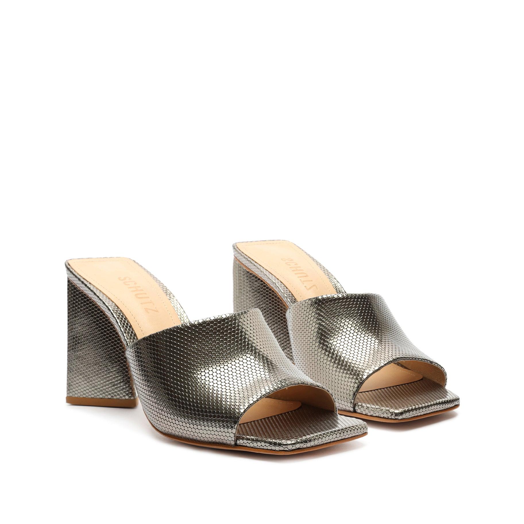 Lizah Metallic Leather Sandal Female Product Image
