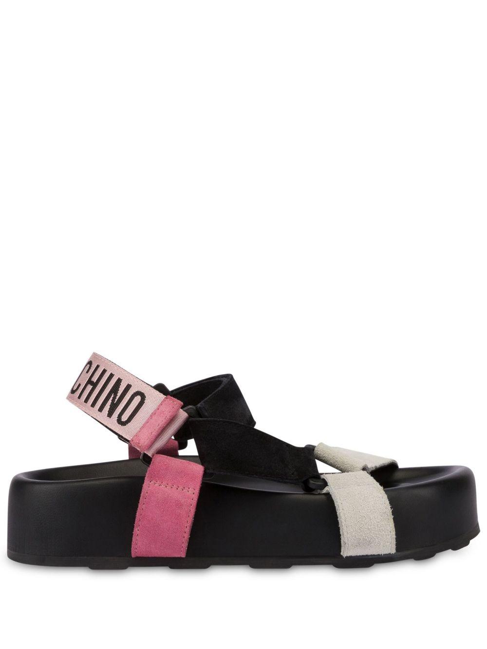 logo-jacquard sandals Product Image