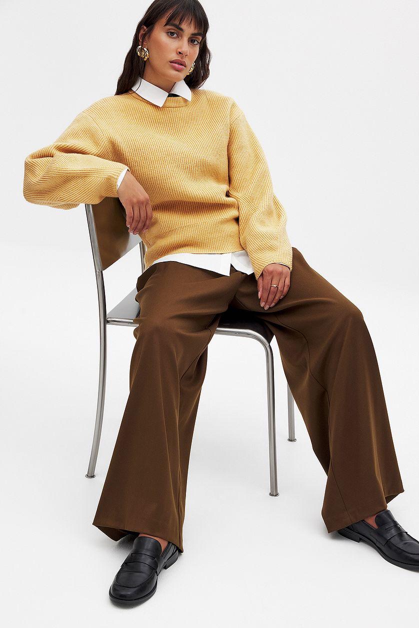 Wide Leg High Waist Trousers Product Image