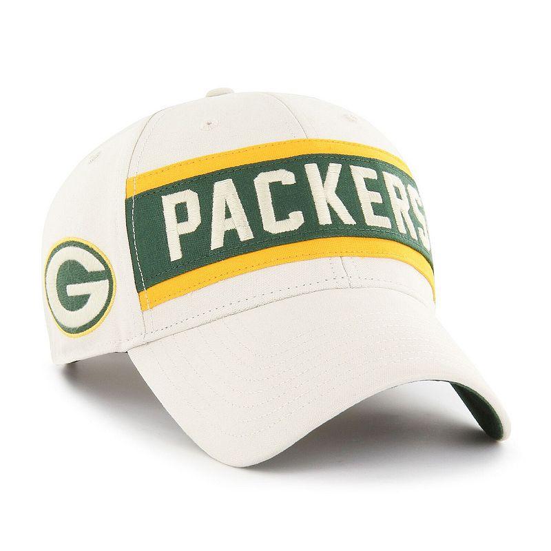 Men's '47 Cream Green Bay Packers Crossroad MVP Adjustable Hat, Beige Product Image