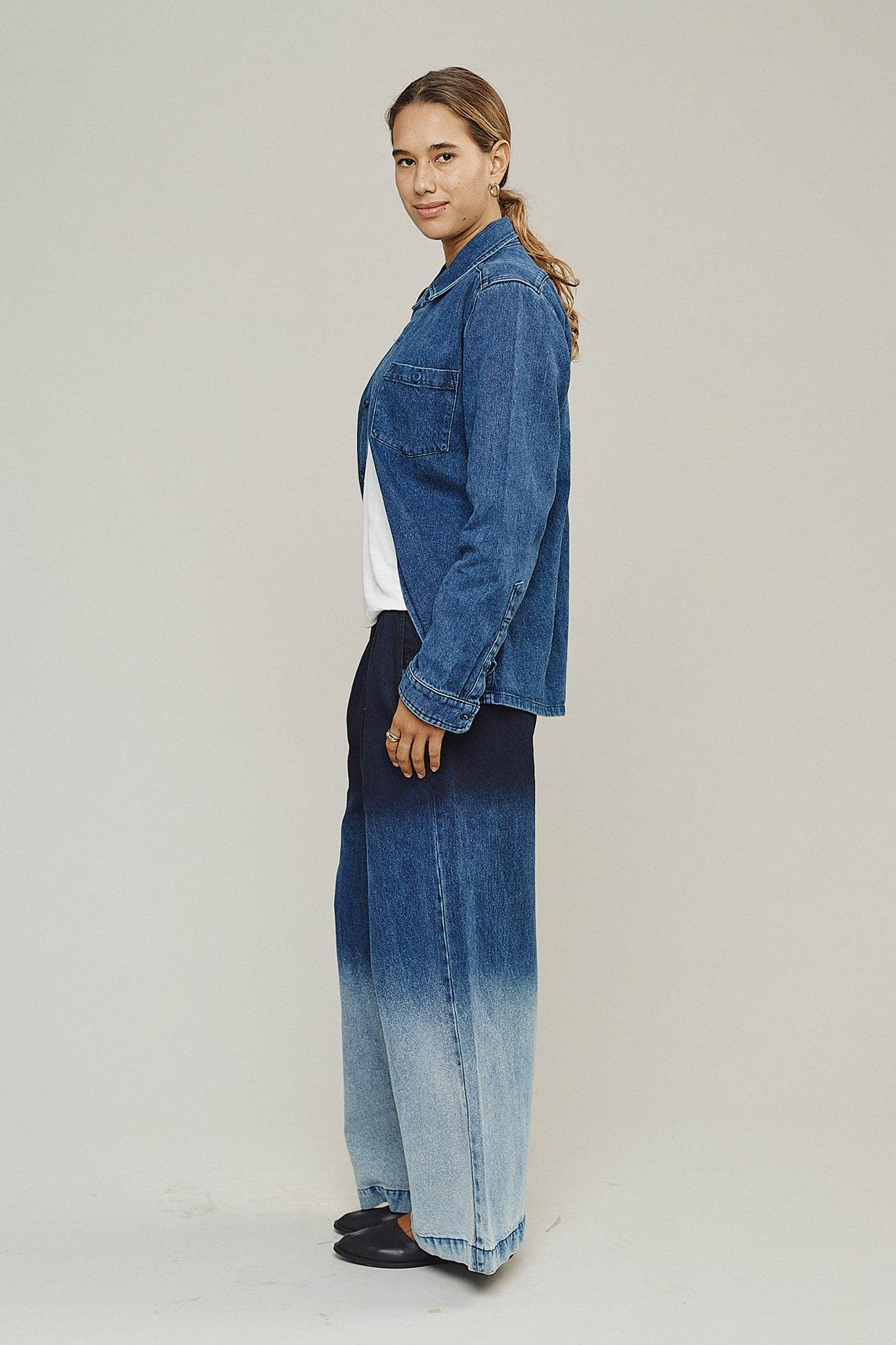 Ombre Disco Denim Pant Female Product Image