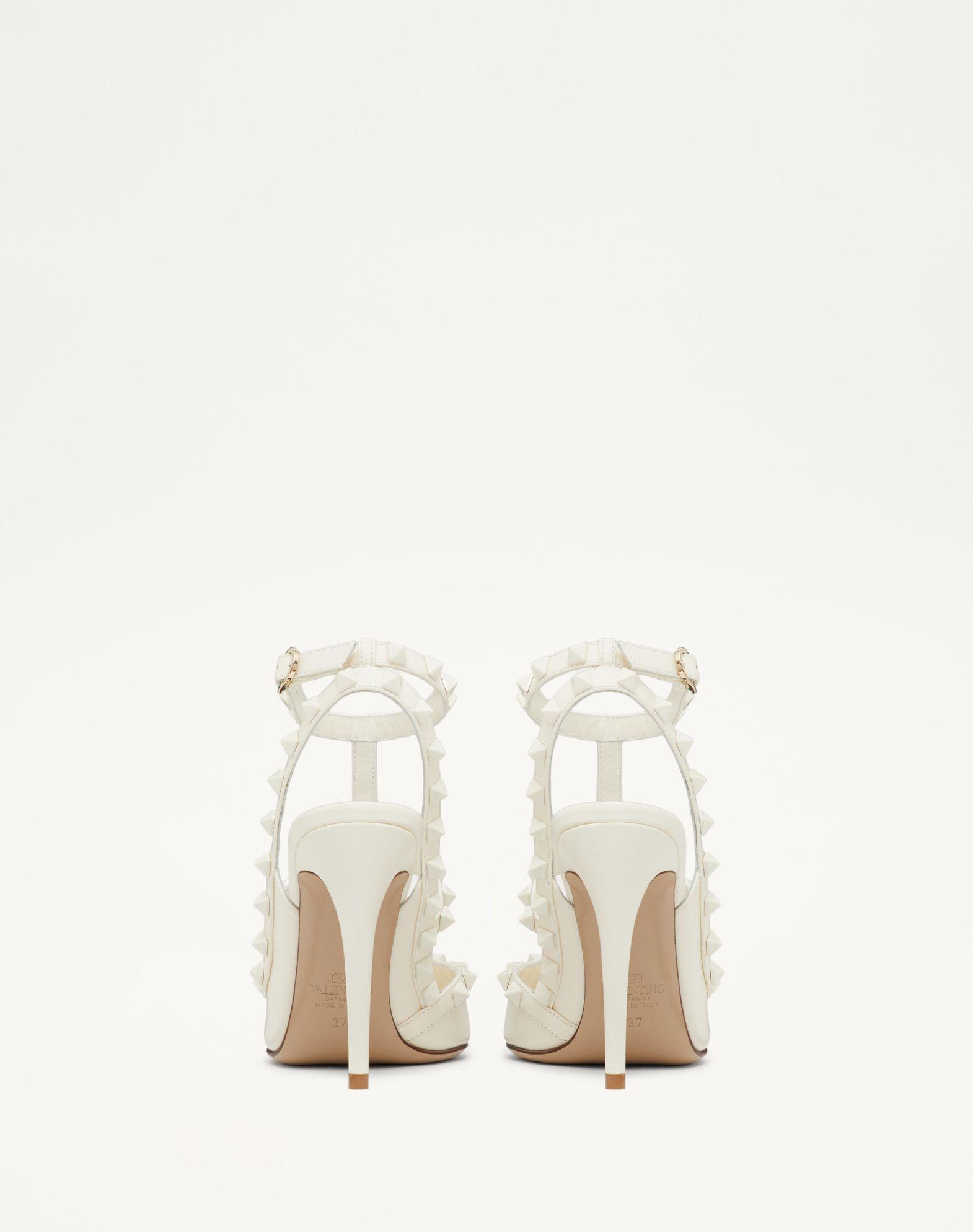 Rockstud Ankle Strap Pump With Tonal Studs 100  Mm Product Image