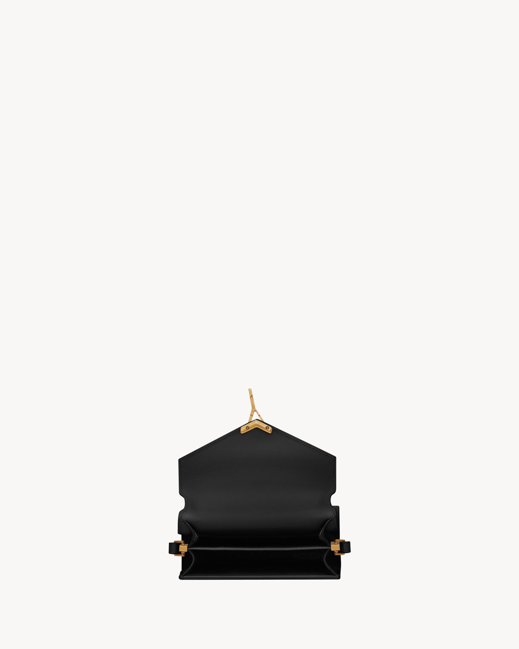 CASSANDRA Mini top handle bag in grain de poudre embossed leather Product Image