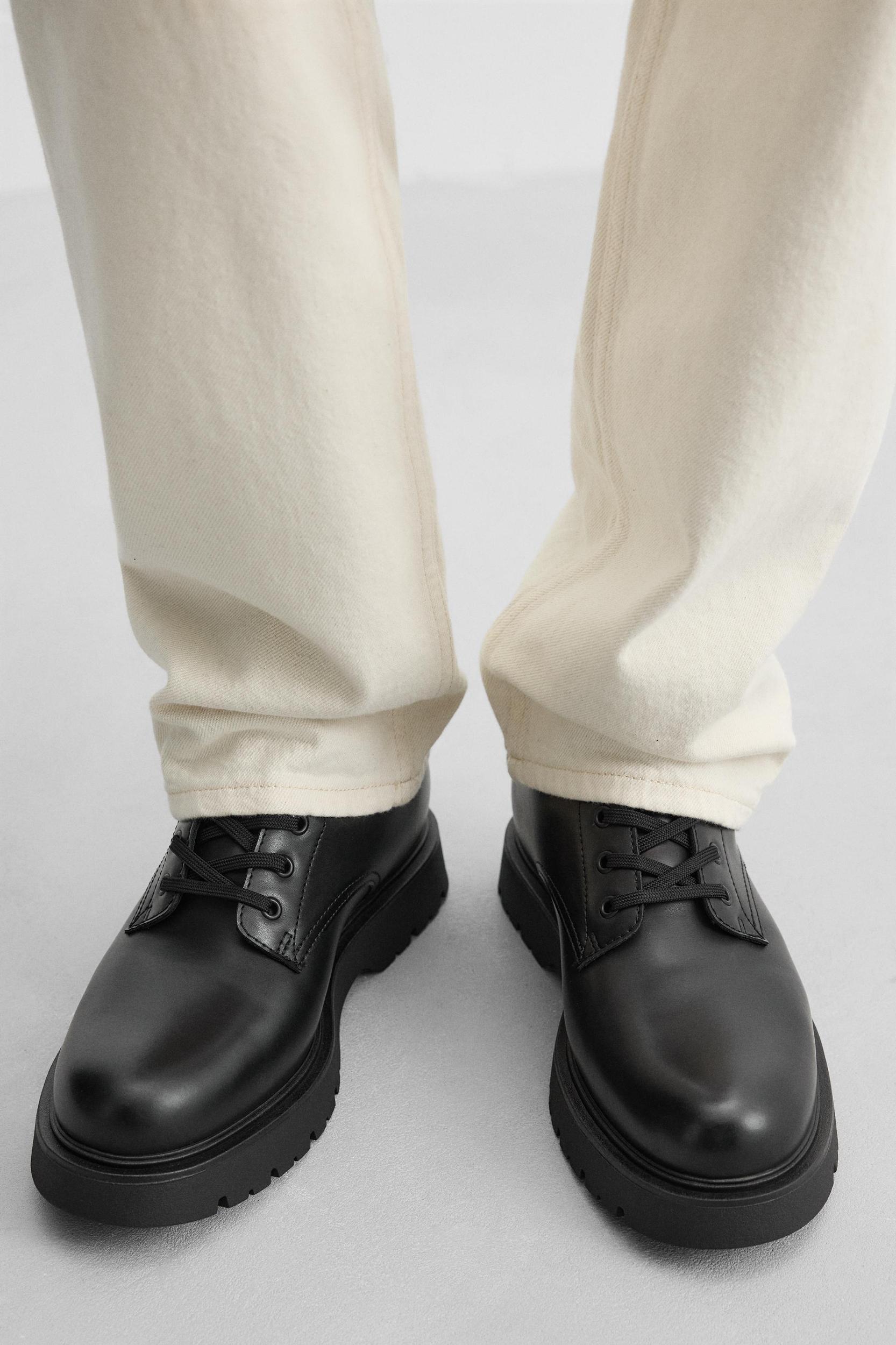 CHUNKY LACE-UP BOOTS Product Image