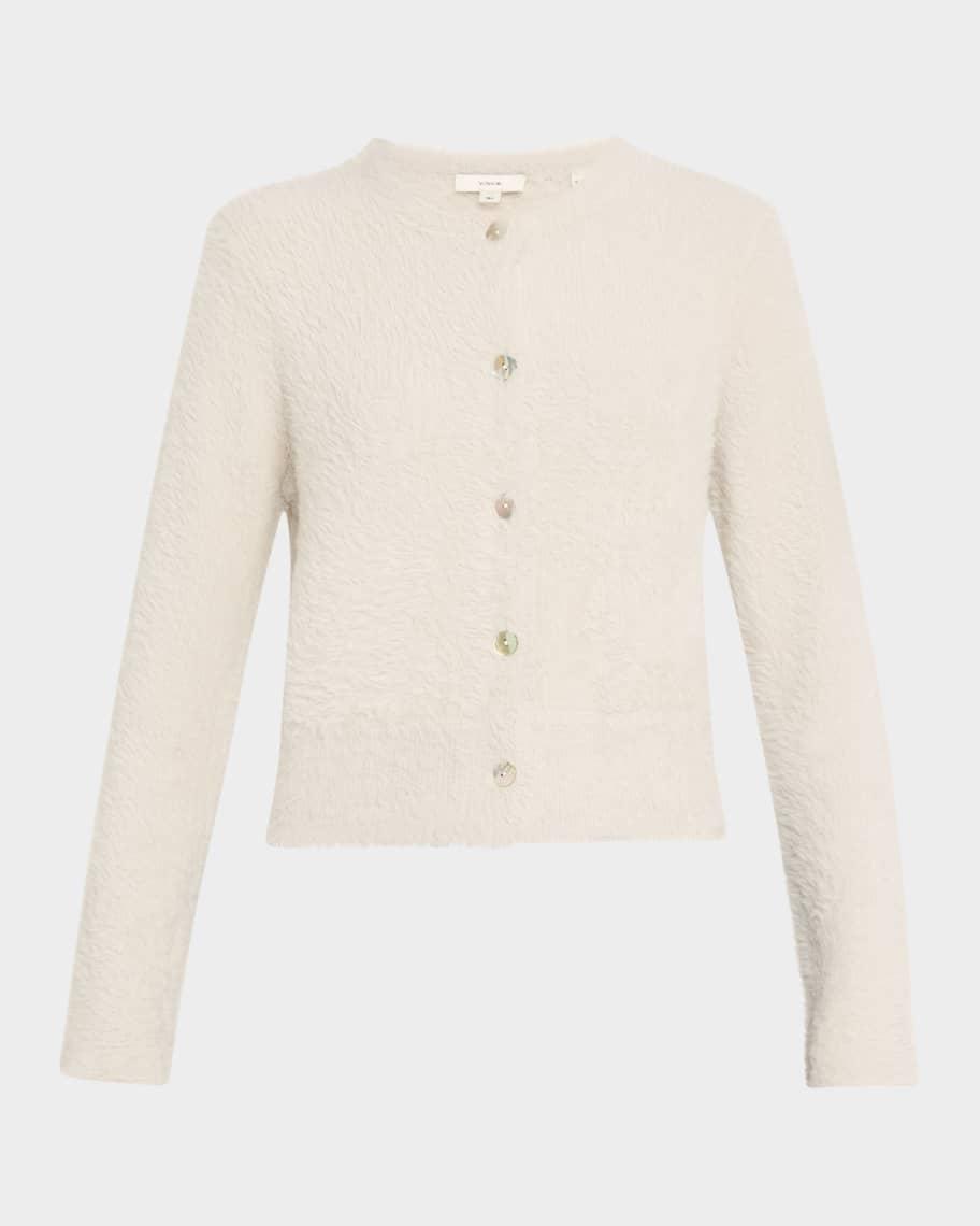 Mother-of-Pearl Eyelash Knit Cardigan Product Image
