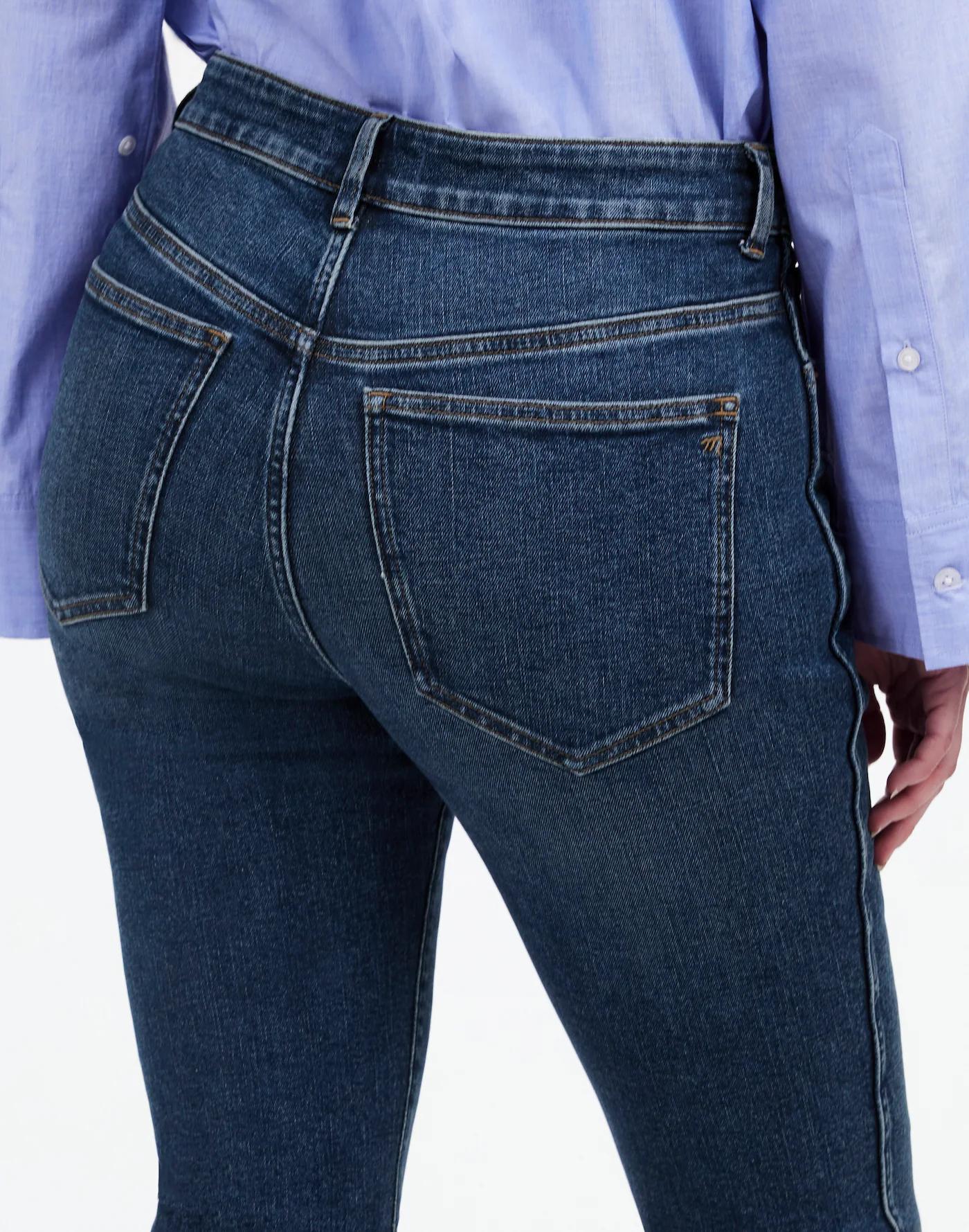 Tall Curvy Mid-Rise Stovepipe Jeans in Deming Wash Product Image
