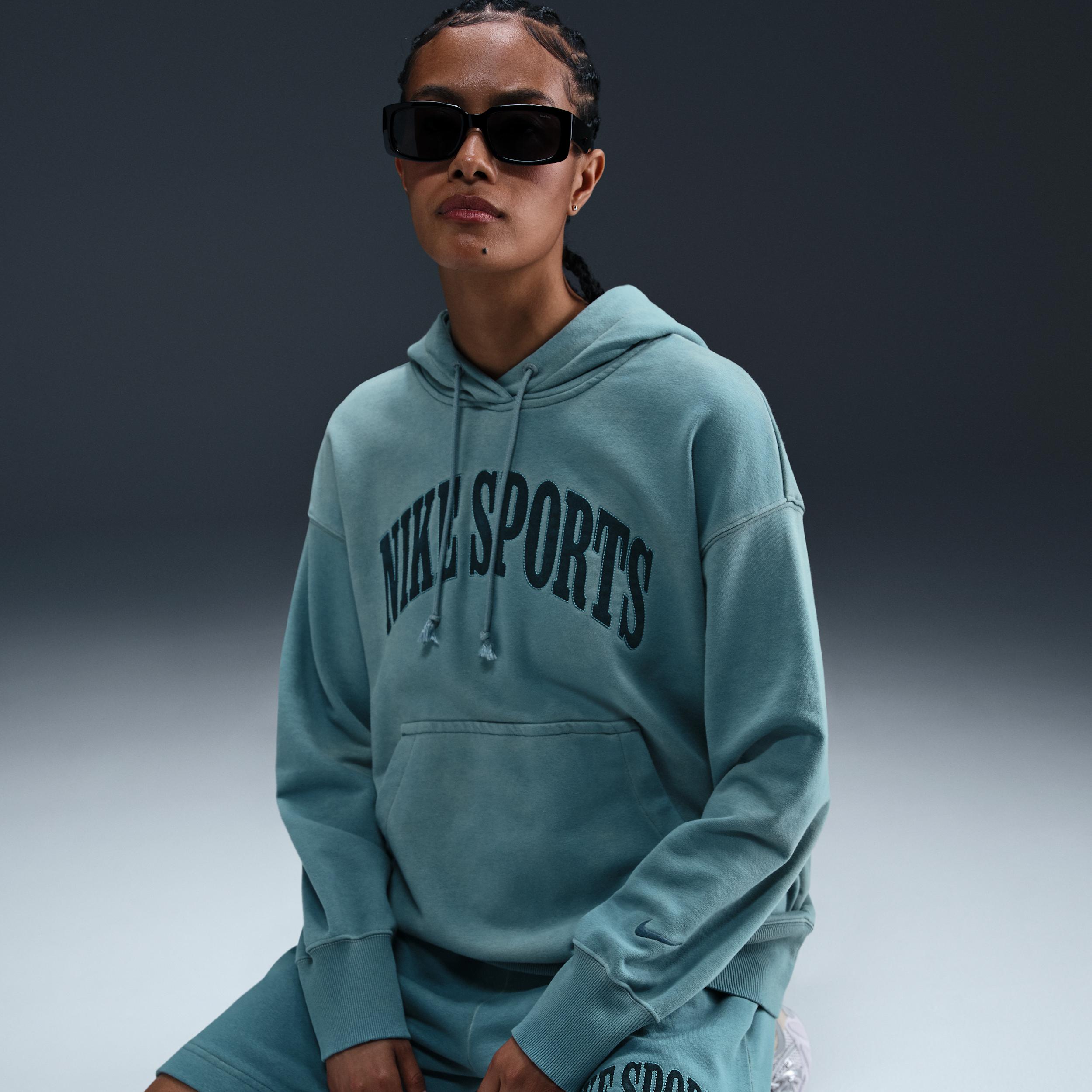 Womens Nike Sportswear Phoenix Fleece Oversized French Terry Hoodie | HJ1235-006 Product Image