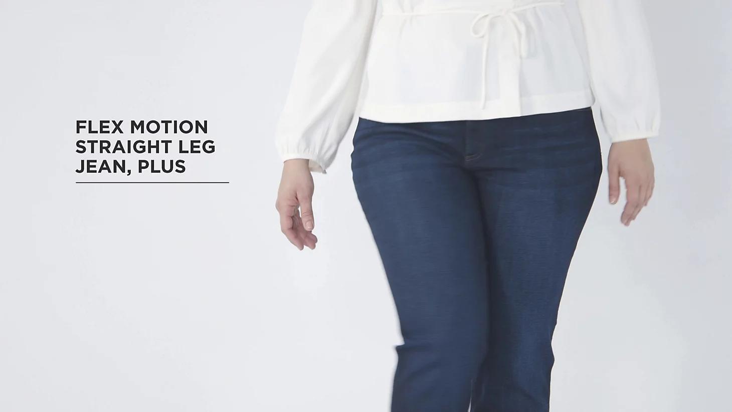 Women's Ultra Lux Comfort with Flex Motion Straight Jean (Plus) | Women's Jeans | Lee® Product Image