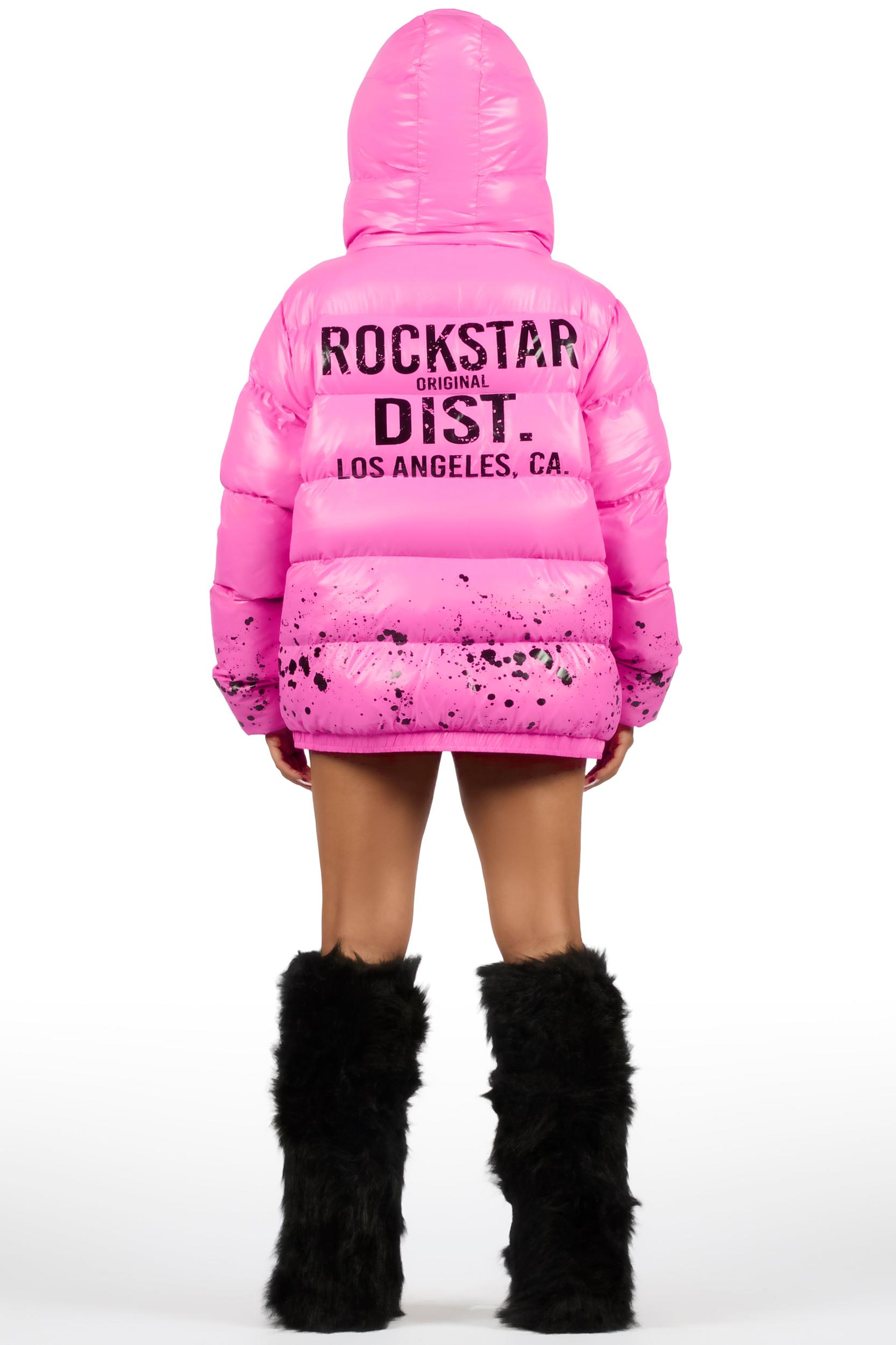 Art Dist. 2.0 Pink Puffer Jacket Female Product Image