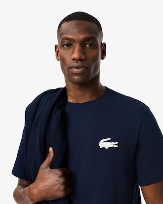 Crocodile Print Cotton Loungewear T-Shirt Product Image