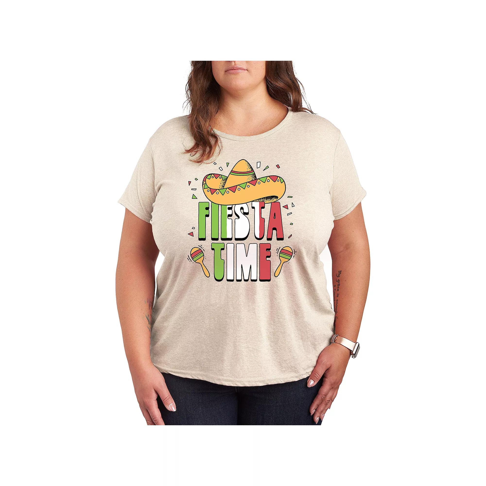 Plus Fiesta Time Graphic Tee, Women's,  Product Image