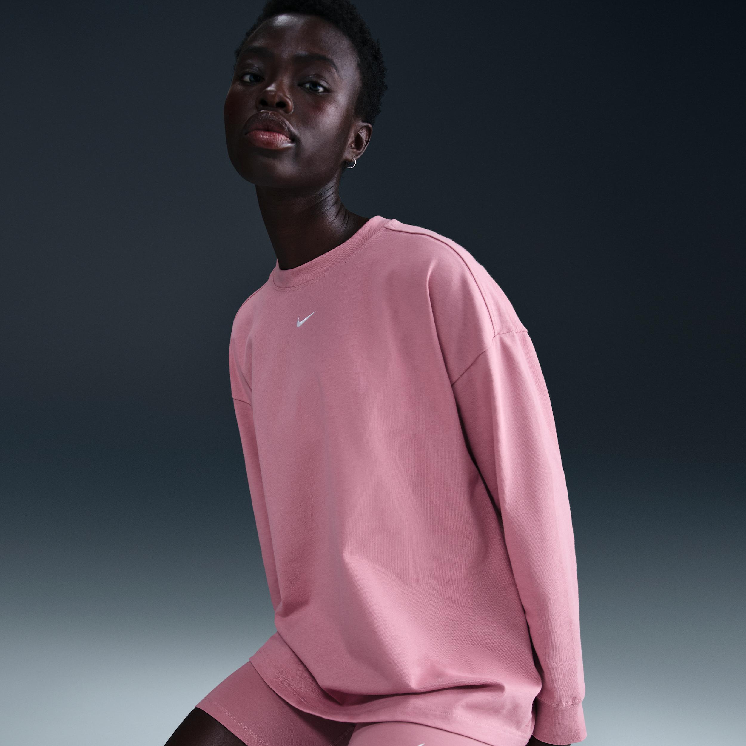 Women's Nike Sportswear Essential Oversized Long-Sleeve T-Shirt Product Image