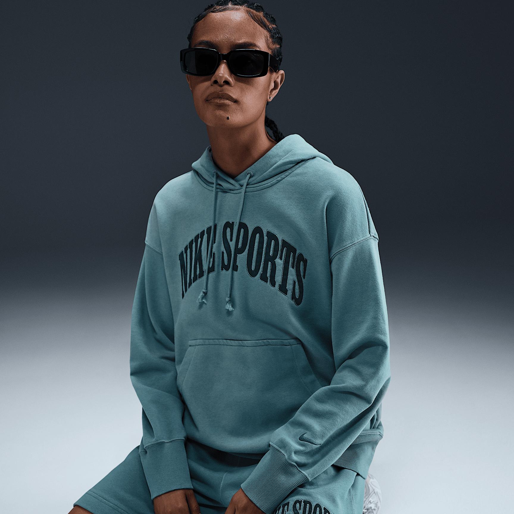 Womens Nike Sportswear Phoenix Fleece Oversized French Terry Hoodie | HJ1235-006 Product Image