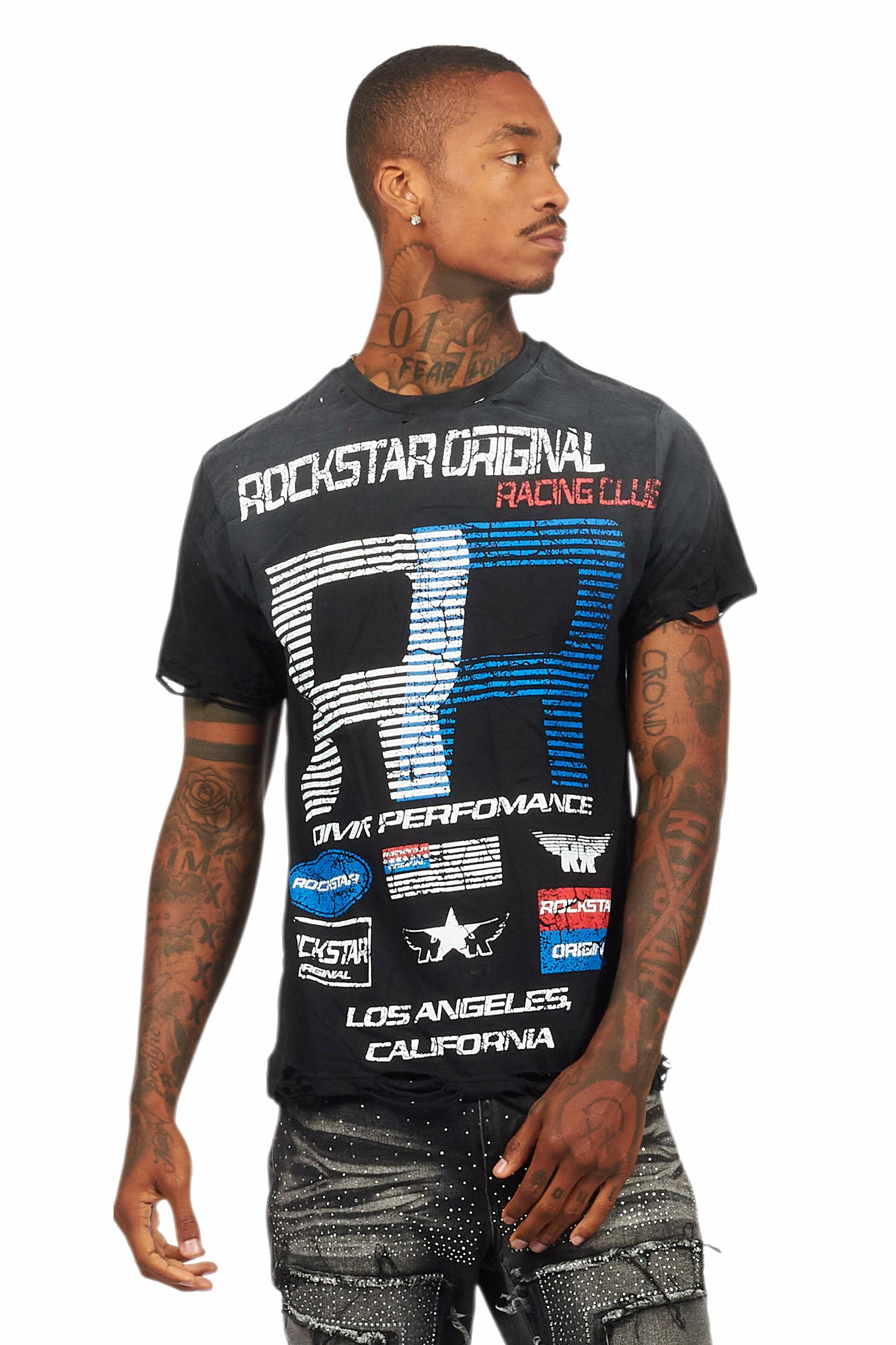 RSO Racing Club Black Graphic T-Shirt Male Product Image