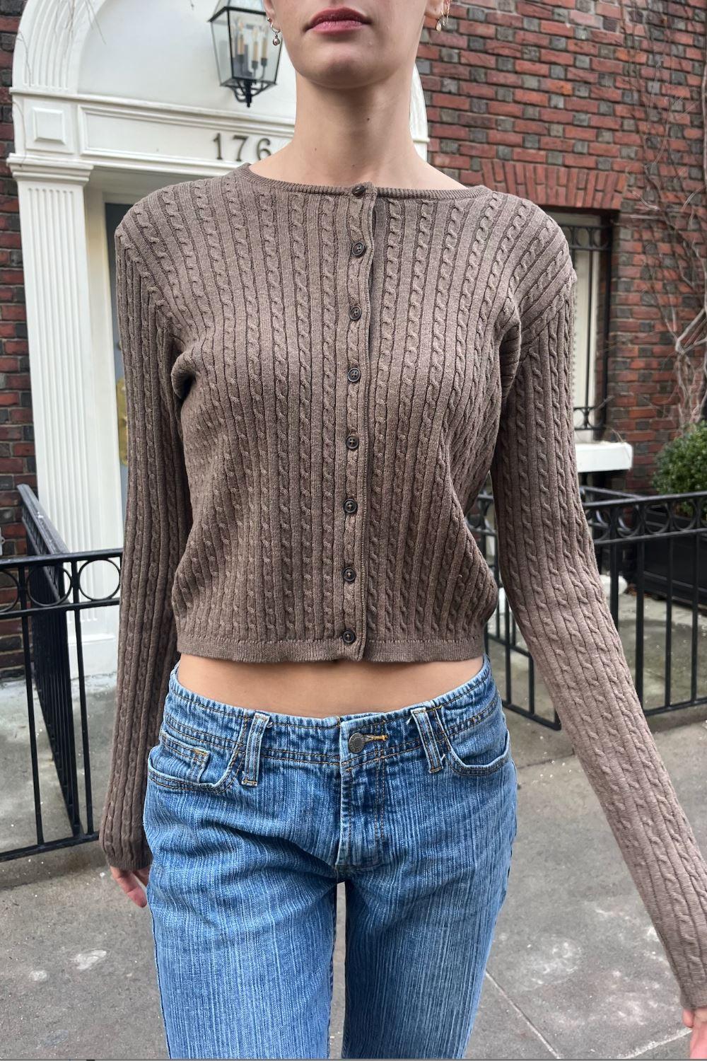 Zoe Cable Knit Cardigan Product Image