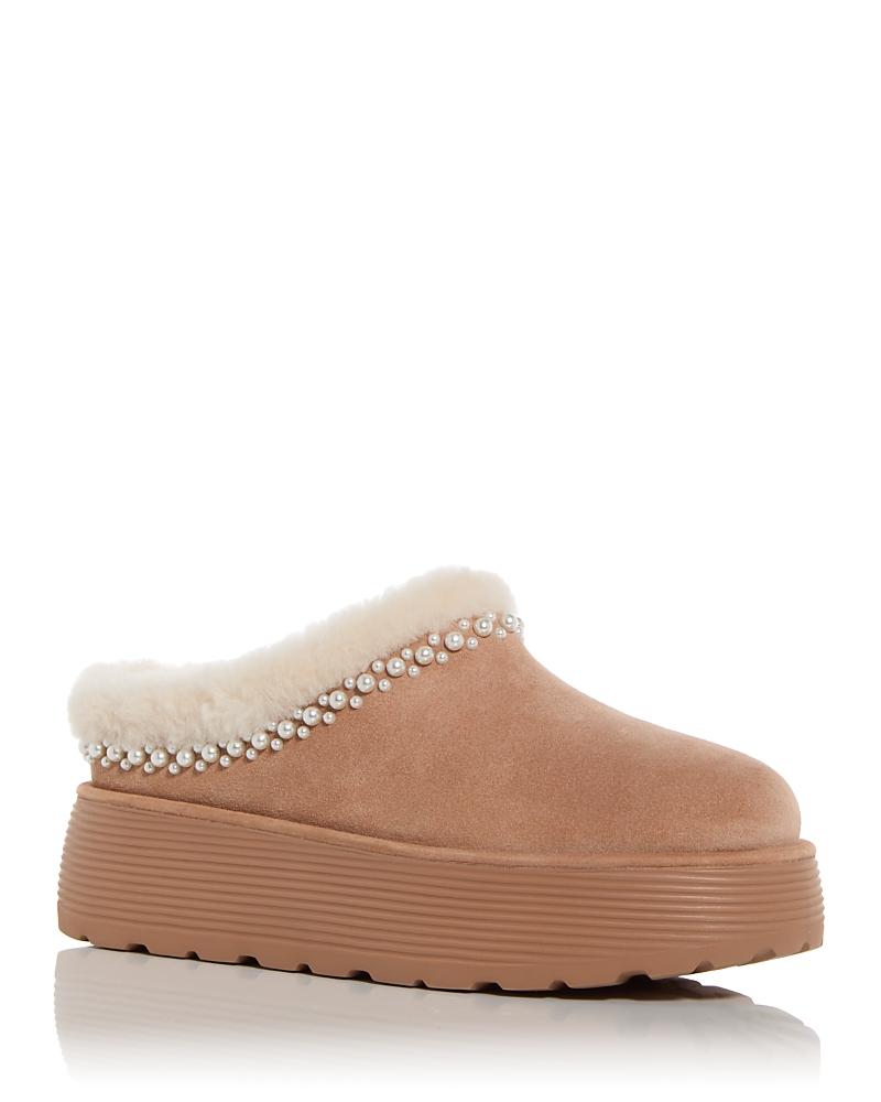 Womens Nellie Shearling Platform Mules Product Image