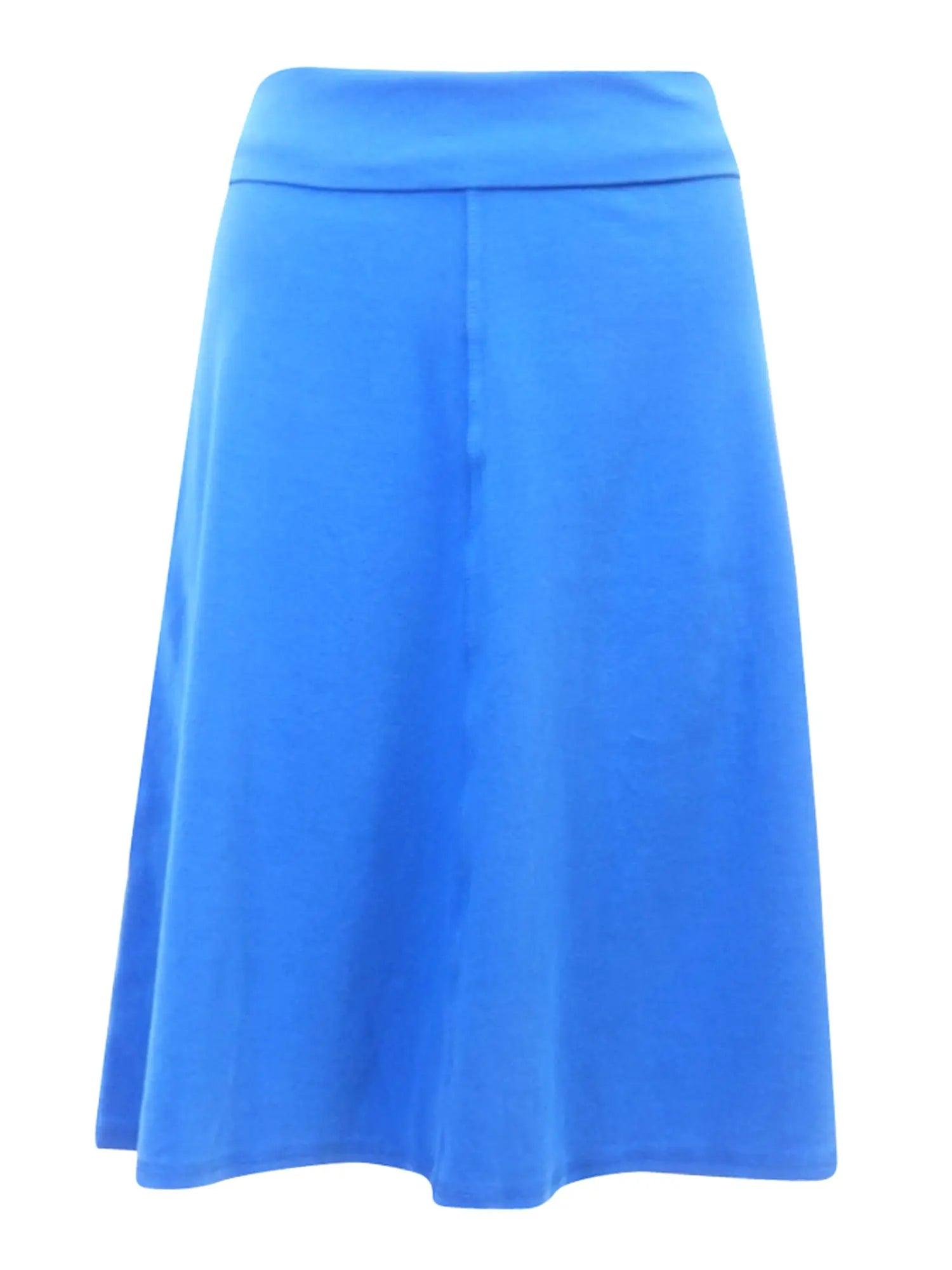 Hard Tail Forever Knee Length A-Line Rolldown Waist Skirt (Style B-126) Product Image