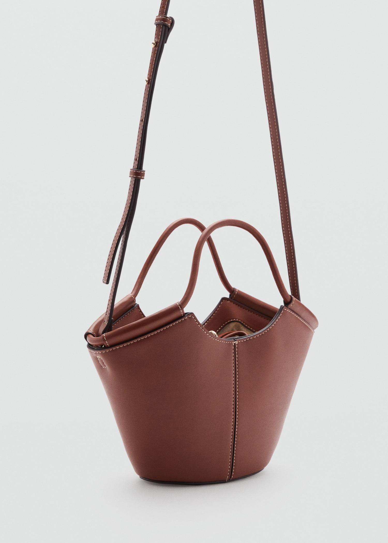 Mini shopper-style shoulder bag - Women | MANGO USA Product Image