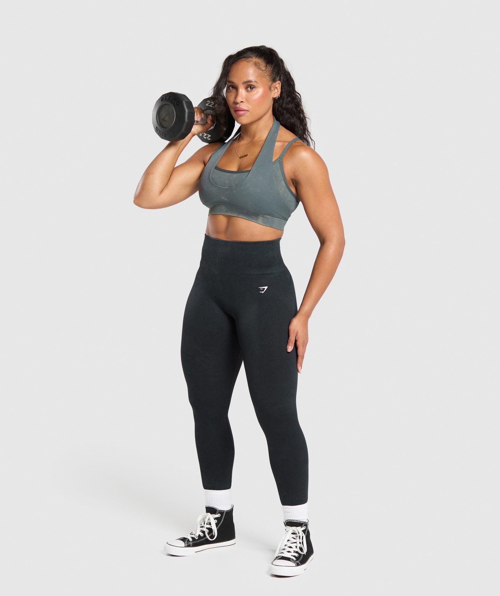 Gymshark Gains Seamless Bralette - Slate Teal Female Product Image