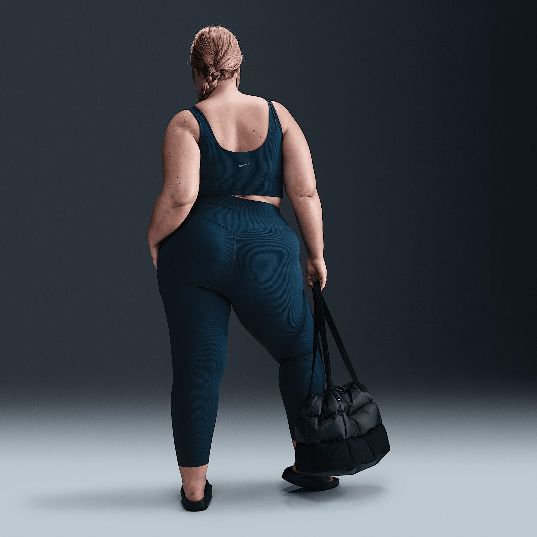 Nike Women's Zenvy Rib High-Waisted 7/8 Leggings (Plus Size) Product Image