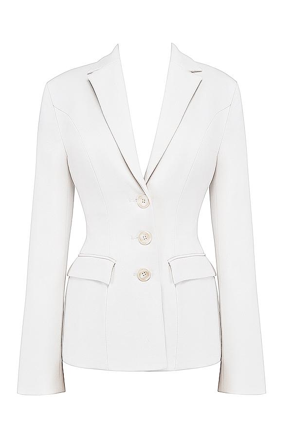 Sariah  ivory contour tailored blazer Product Image