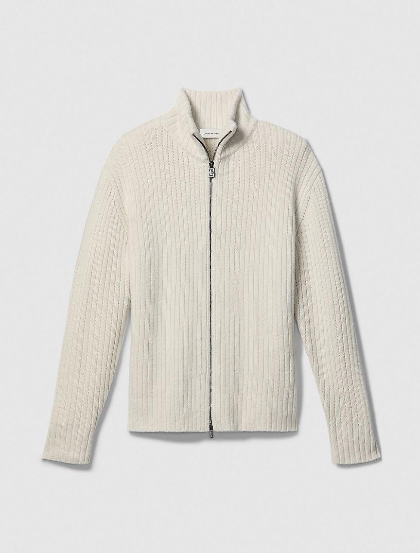 Ribbed Zip Sweater Product Image