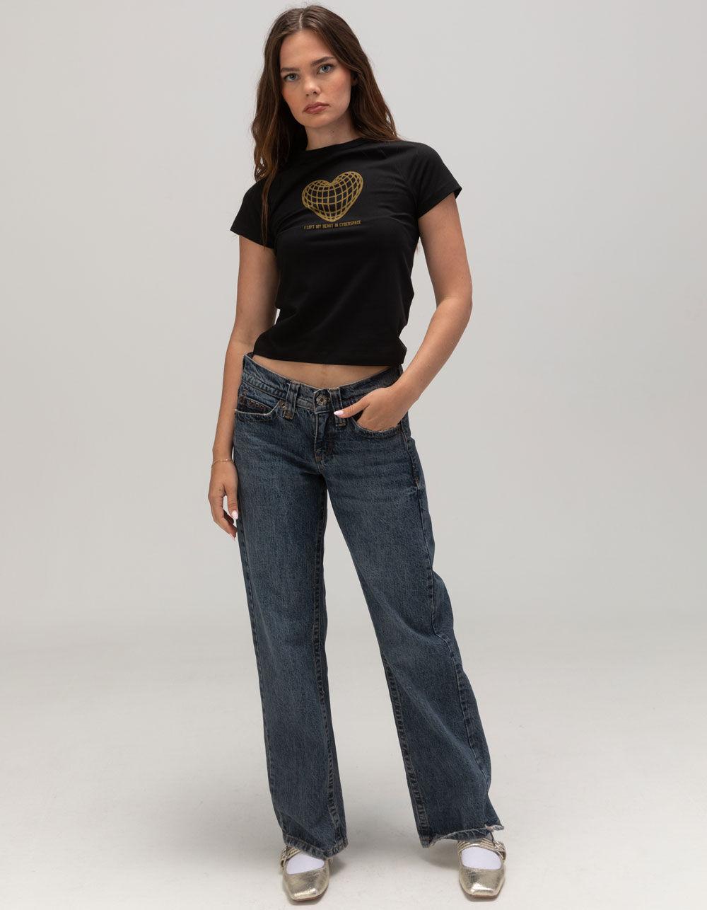 NOISY MAY Katinka Womens Tee - BLACK Product Image