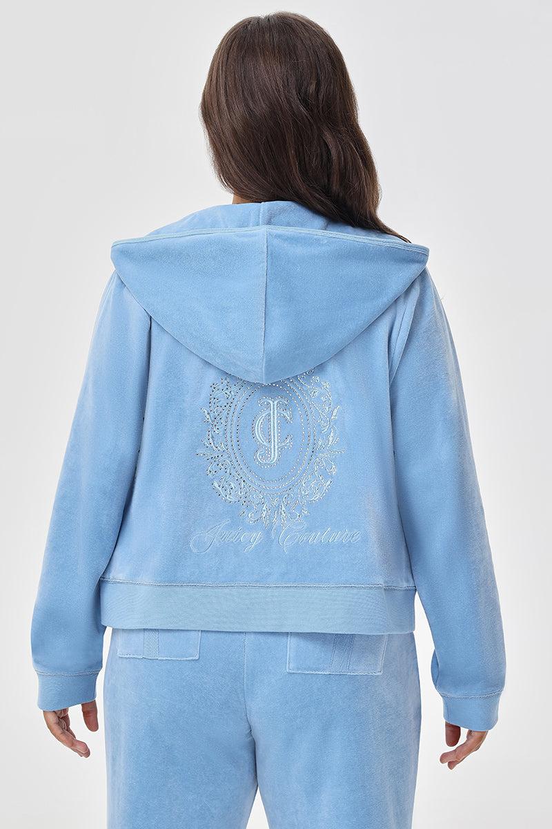 Plus-Size Crown Heritage Cotton Velour Hoodie Product Image