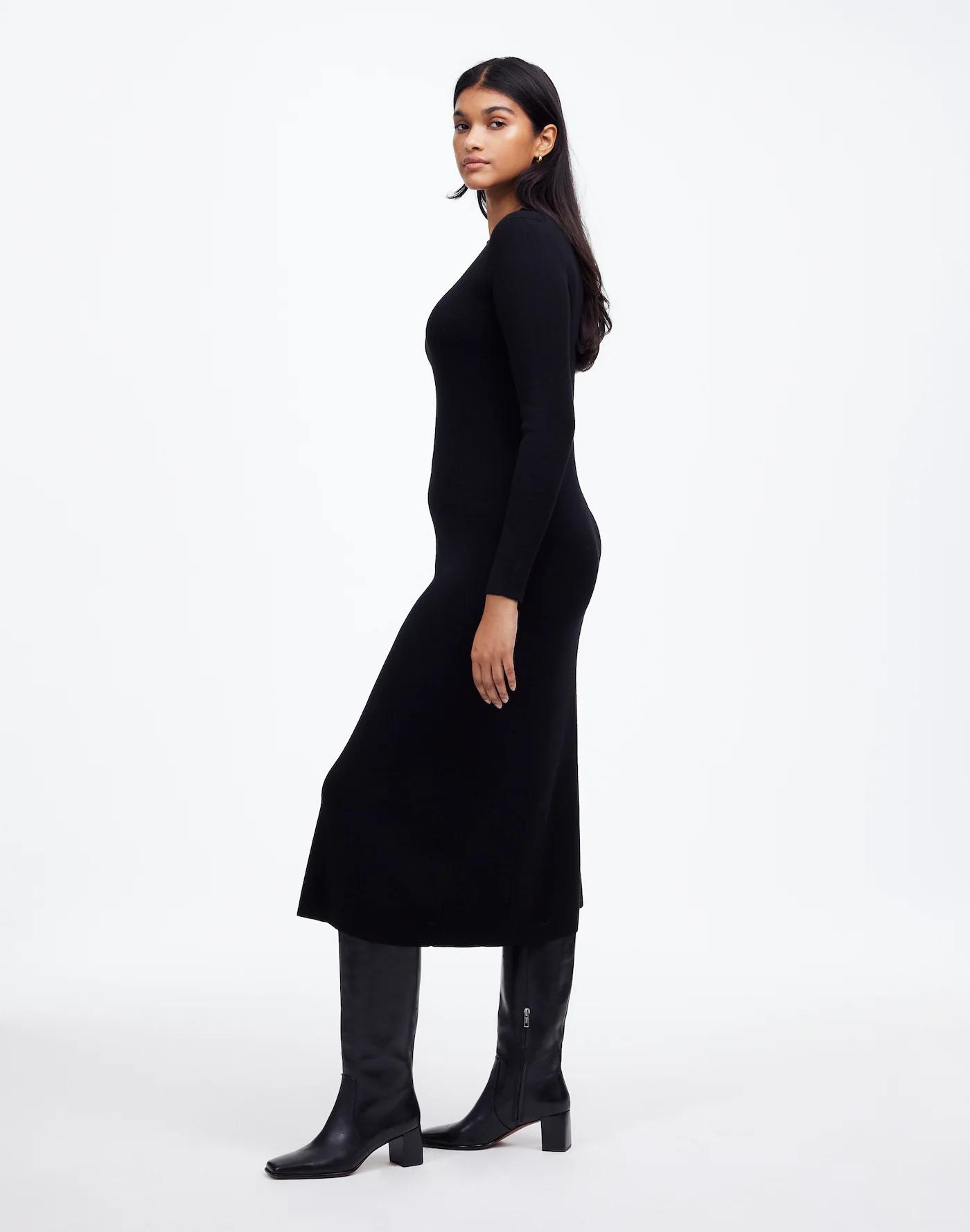 Merino Wool Sweater Maxi Dress Product Image