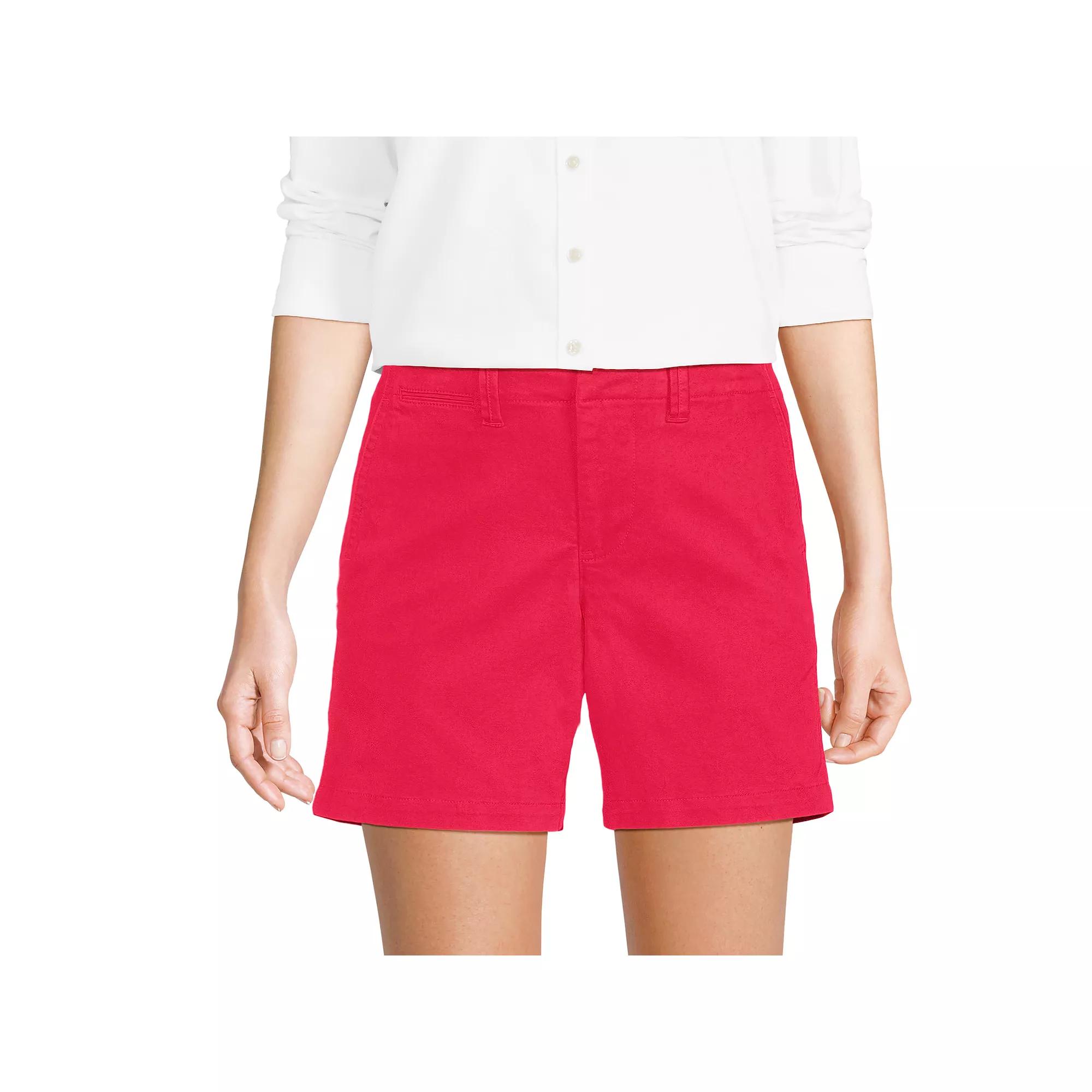 Women's Lands End Classic 7-in. Chino Shorts,  Product Image