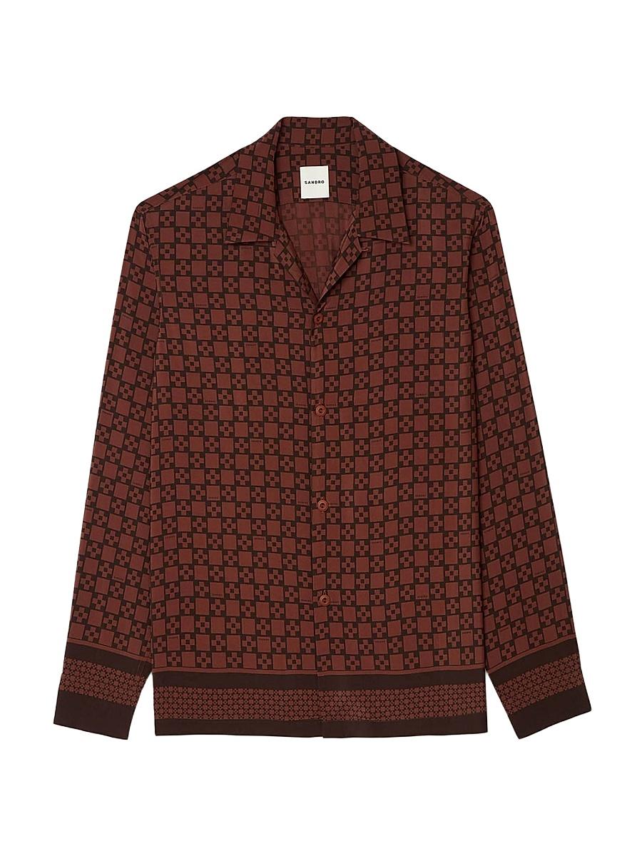 Mens Printed Loose-Fit Shirt Product Image