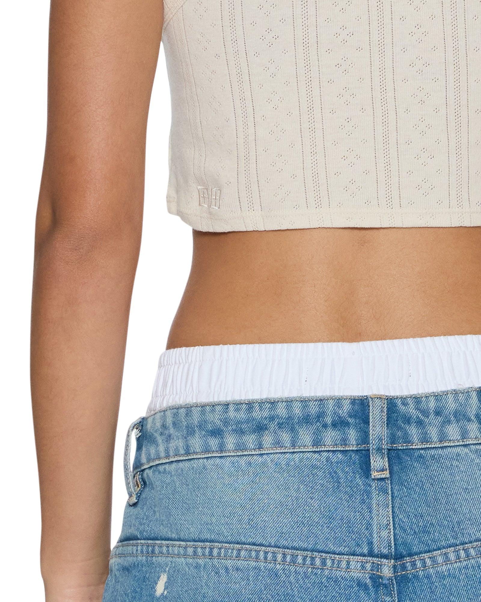 SOTT ORIGIN CROP TANK CREAM Female Product Image