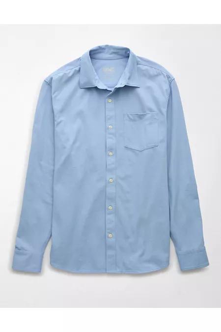 AE 24/7 Club Long Sleeve Button-Up Shirt Mens Product Image