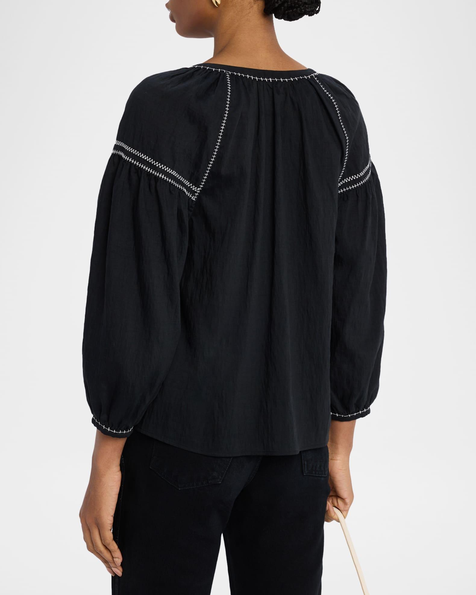 Vasia Button-Front Blouse Product Image