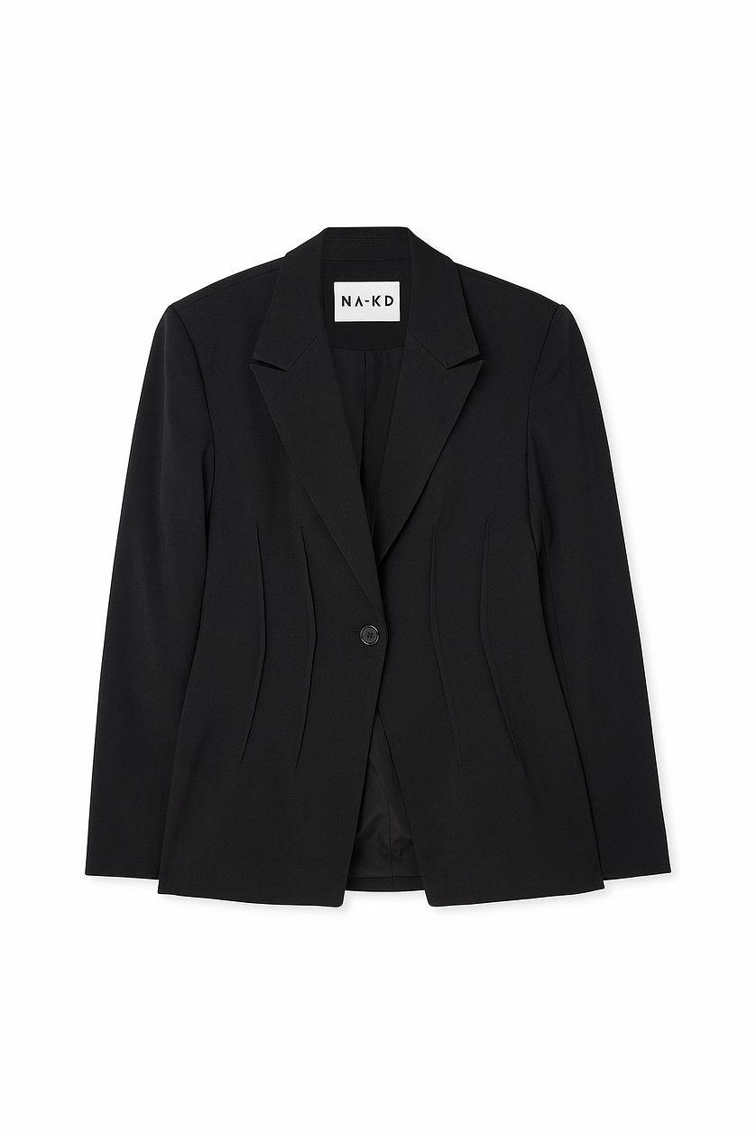Fitted Blazer Black Product Image